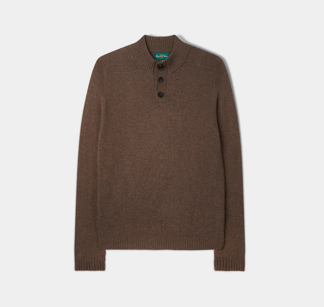 Ballyford Half Button Mock Neck