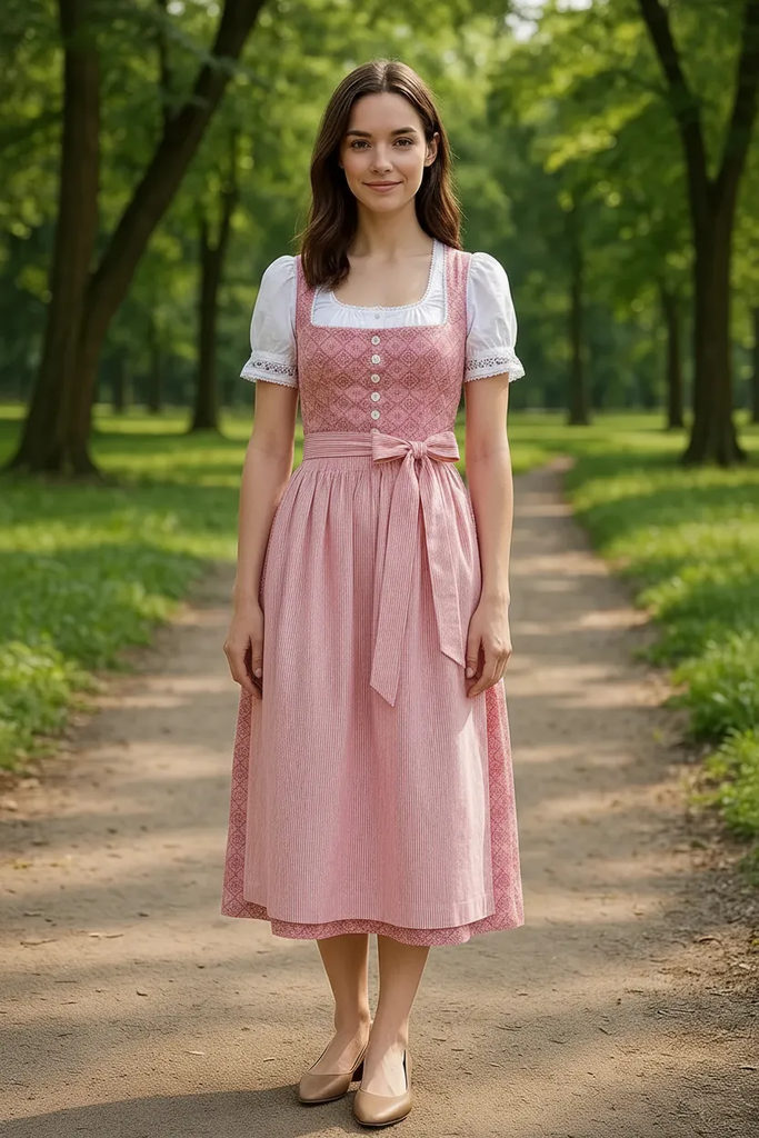 Dirndl mit ornamentalem Muster