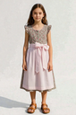 Kinderdirndl mit Rosendruck