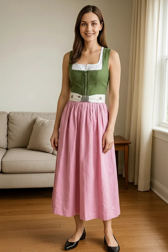 Dirndl mit Leinenmieder