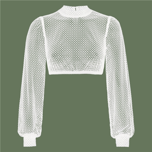 Dirndlbluse langarm mit Spitze