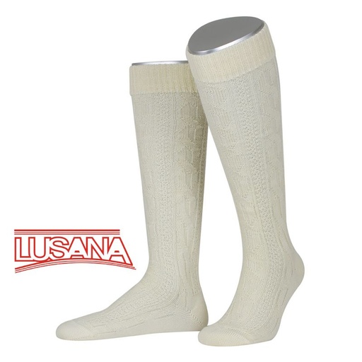 Trachtenkniebundstrumpf mit Zopfmuster